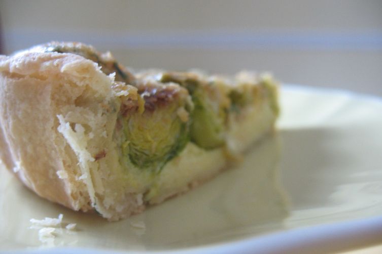 Parisian Breakfast: Quiche with Brussels Sprouts, Shallots, and Dill