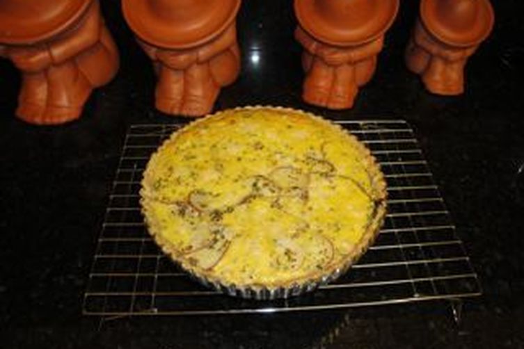 Savory Mustard Tart with Potatoes and Chard