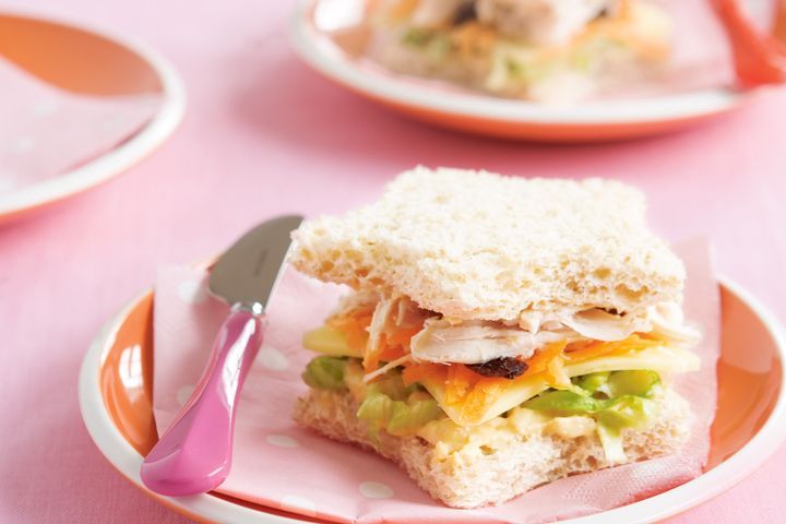 Chicken salad sandwich shapes