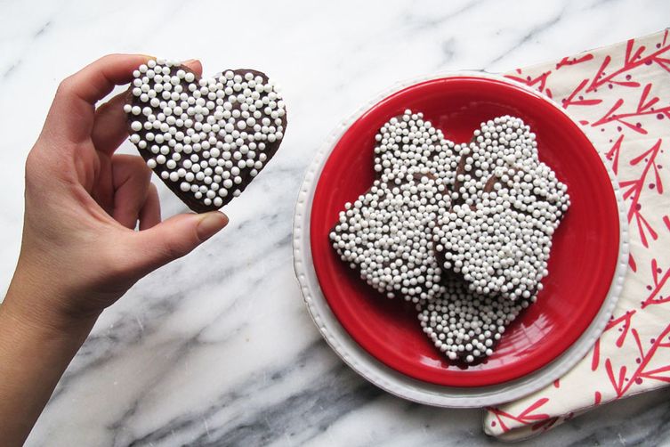 Chocolate Heart Cut Out Cookies