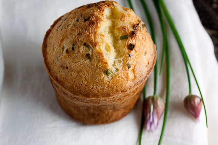 Black Pepper Popovers with Chives and Parmesan