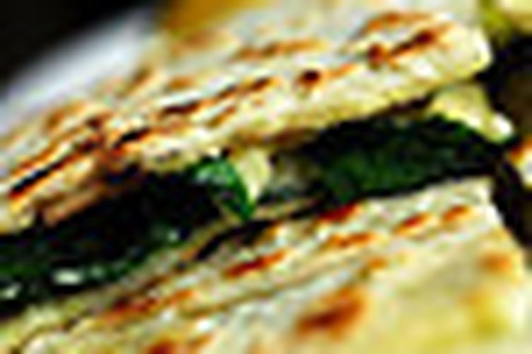 Spinach and cheese gozleme