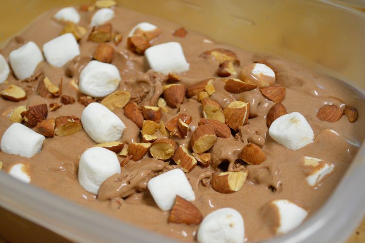 Vegan Rocky Road Ice Cream