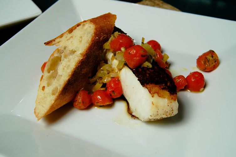 Chilean Sea Bass w/ Grape Tomato Salsa