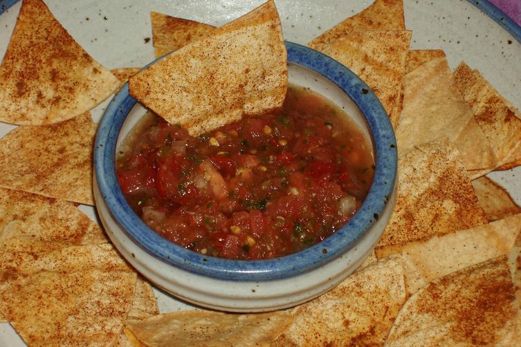 Salsa Pronto with Baked Tortilla Chips