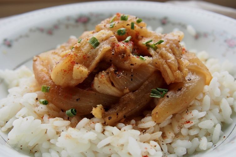 Steamed marinated eggplant