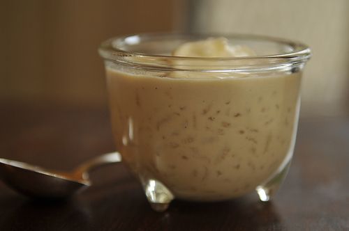 Caramel Rice Pudding with Brown Butter and Creme Fraiche