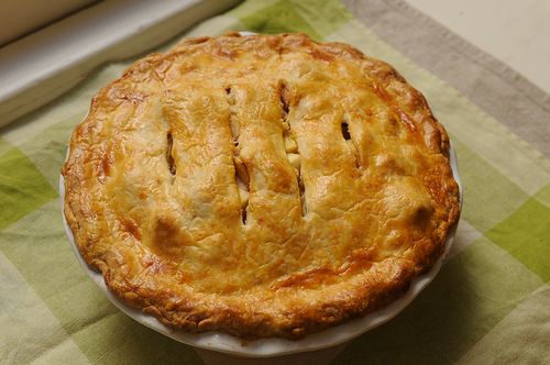 Brown Butter and Cheddar Apple Pie