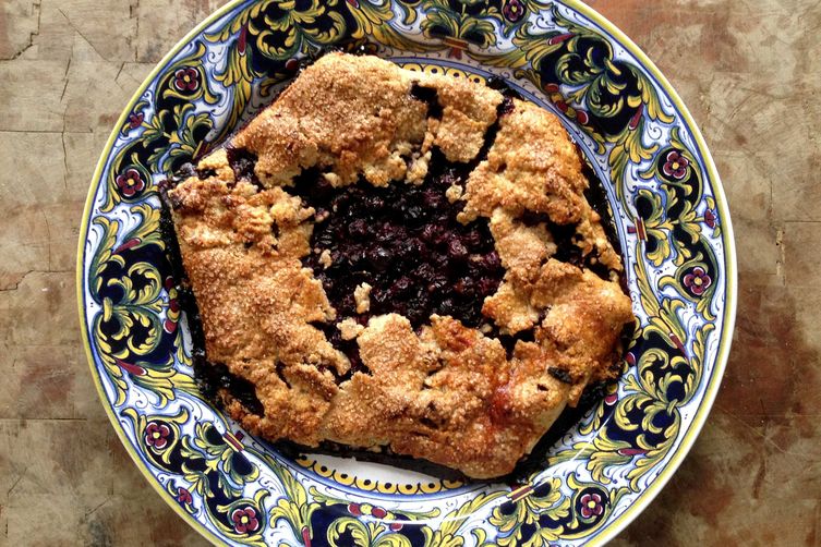 Blueberry Galette with Rosemary Crust