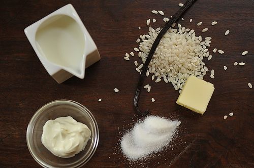 Caramel Rice Pudding with Brown Butter and Creme Fraiche