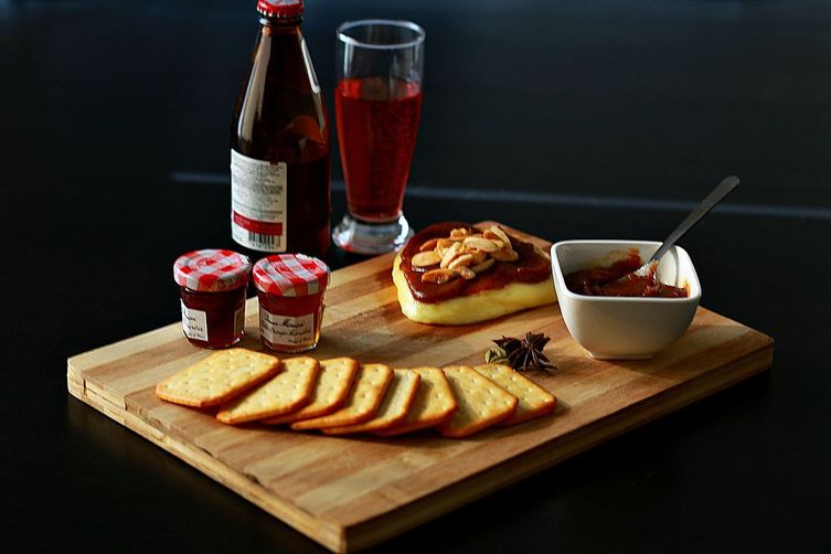 Baked Brie With Chai Date Spread