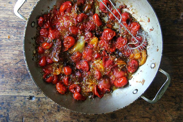 One-Pan Skillet-Baked Ziti with Burst Tomato Sauce