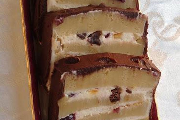 Cassata Siciliana with Ricotta-Cream Cheese Filling and Chocolate Frosting
