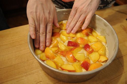 Simple Summer Peach Cake