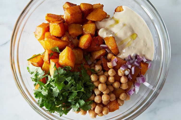 Moro's Warm Squash &amp; Chickpea Salad with Tahini