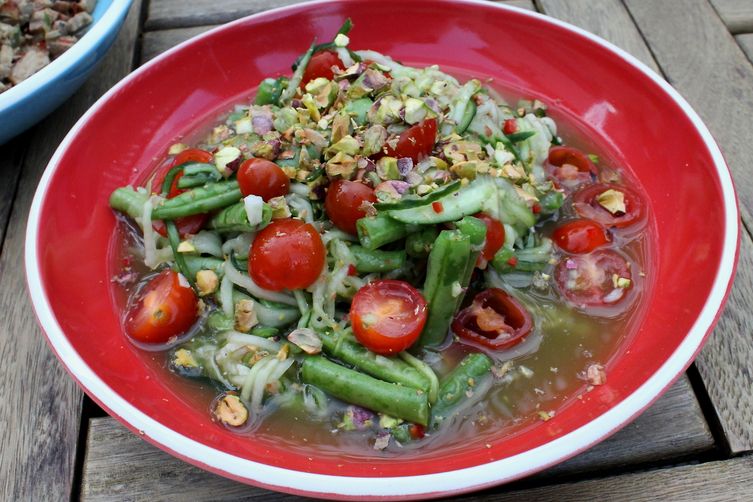 Som Tam Taengwaa (Laos Cucumber Salad)