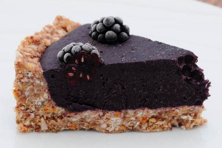 Blackberry and lavender tart.