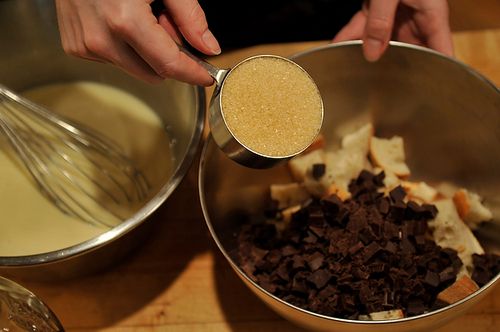 Bourbon Chocolate Bread Pudding