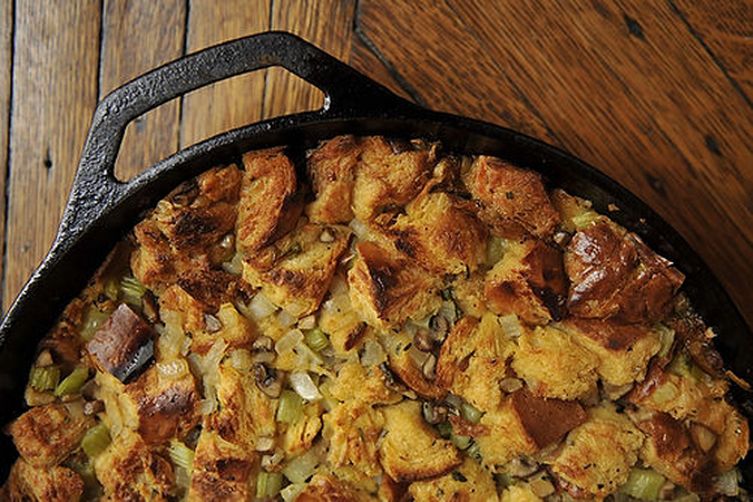 What We Call Stuffing: Challah, Mushroom, and Celery