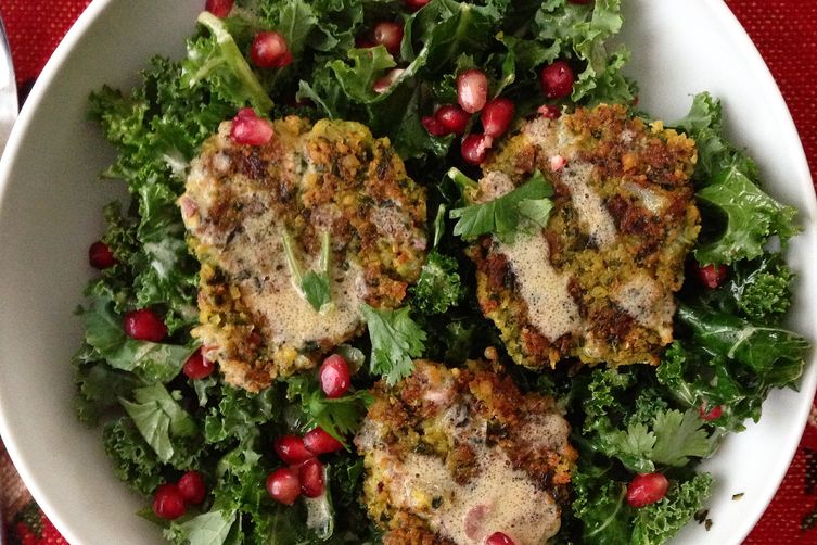 Kale and Chickpea "No-Fry" Falafel