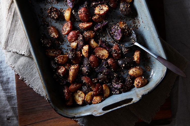 A Medley of Roasted Potatoes with Homemade Za'atar &amp; Aleppo Pepper