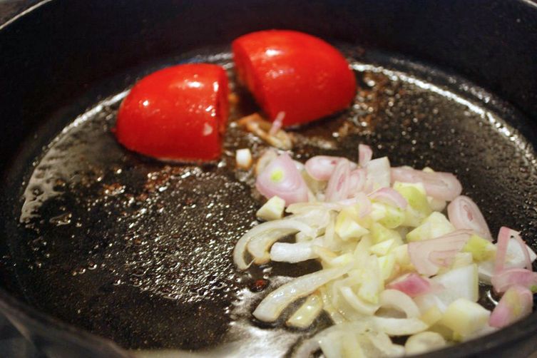 Grilled Eggplant with Roasted Tomatoes