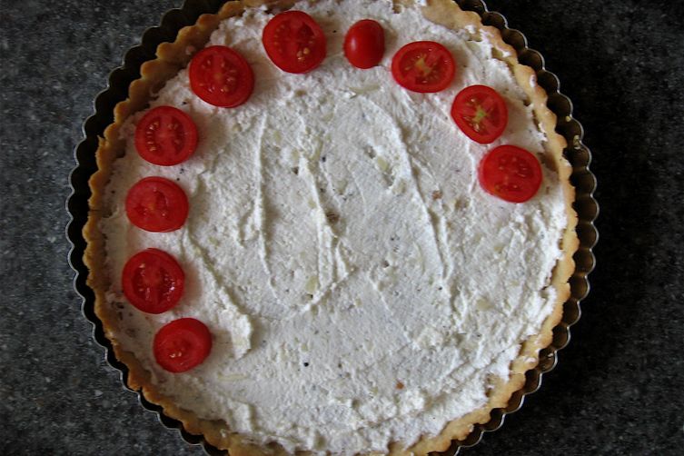 Cherry Tomato &amp; Homemade Chèvre Tart