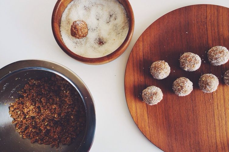 Almond-Cashew-Date Mithai (sweet)