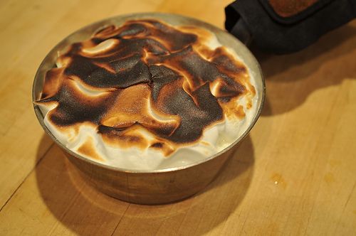 Almond Rice Pudding with Toasted Meringue