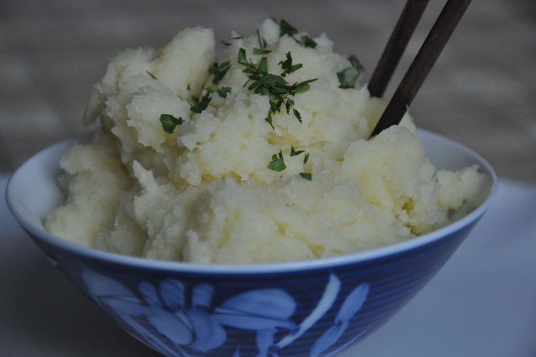 Wasabi and Garlic Mashed Potatoes