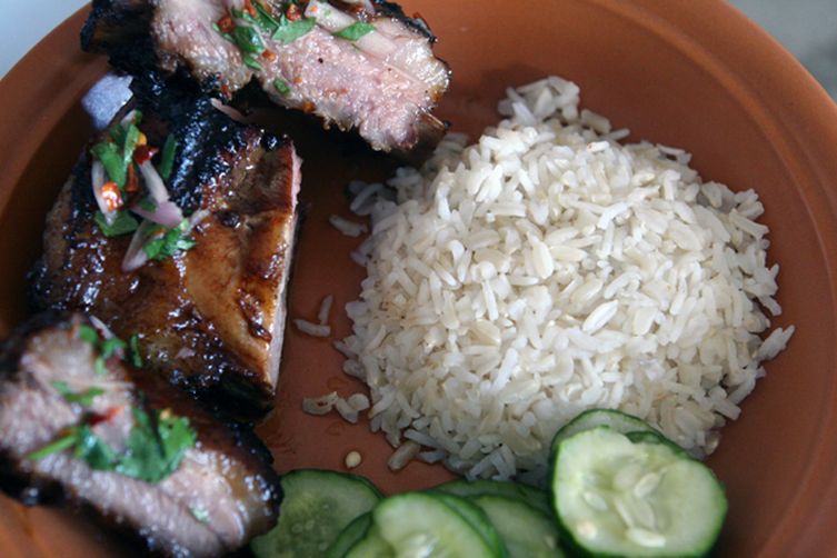 Thai-Style Grilled Short Ribs with Spicy Dipping Sauce