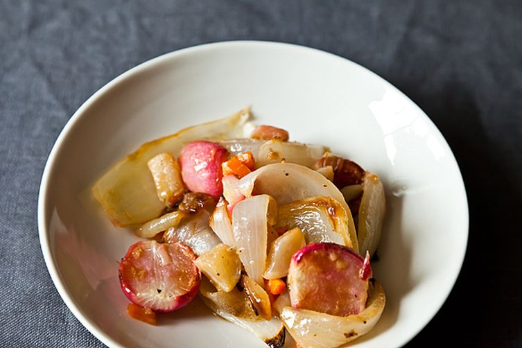 Roasted Spring Root Vegetables with Horseradish-Thyme Butter
