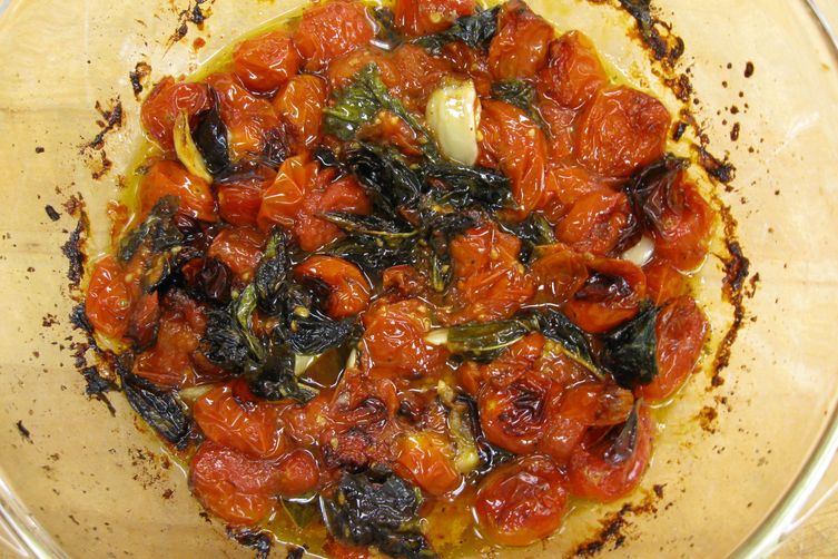 Roasted Tomato-Basil Caprese