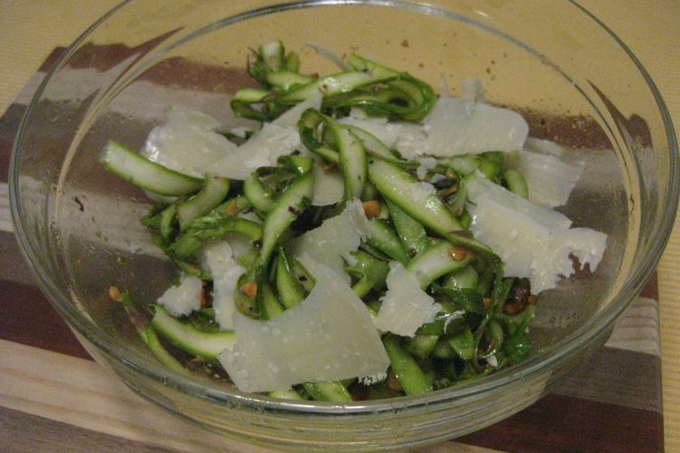 Shaved Asparagus and Mint Salad