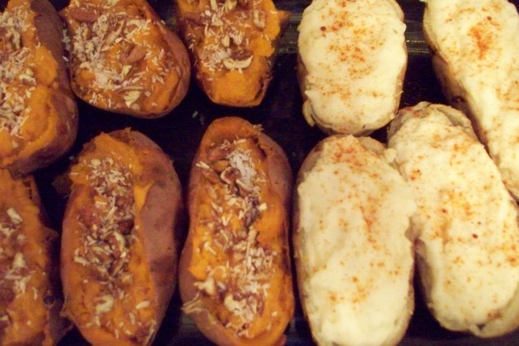 Twice Baked Spicy and Sweet Potatoes