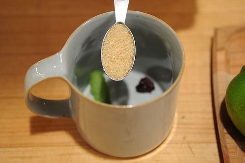 Hot Toddy with Dried Cherries and Lime